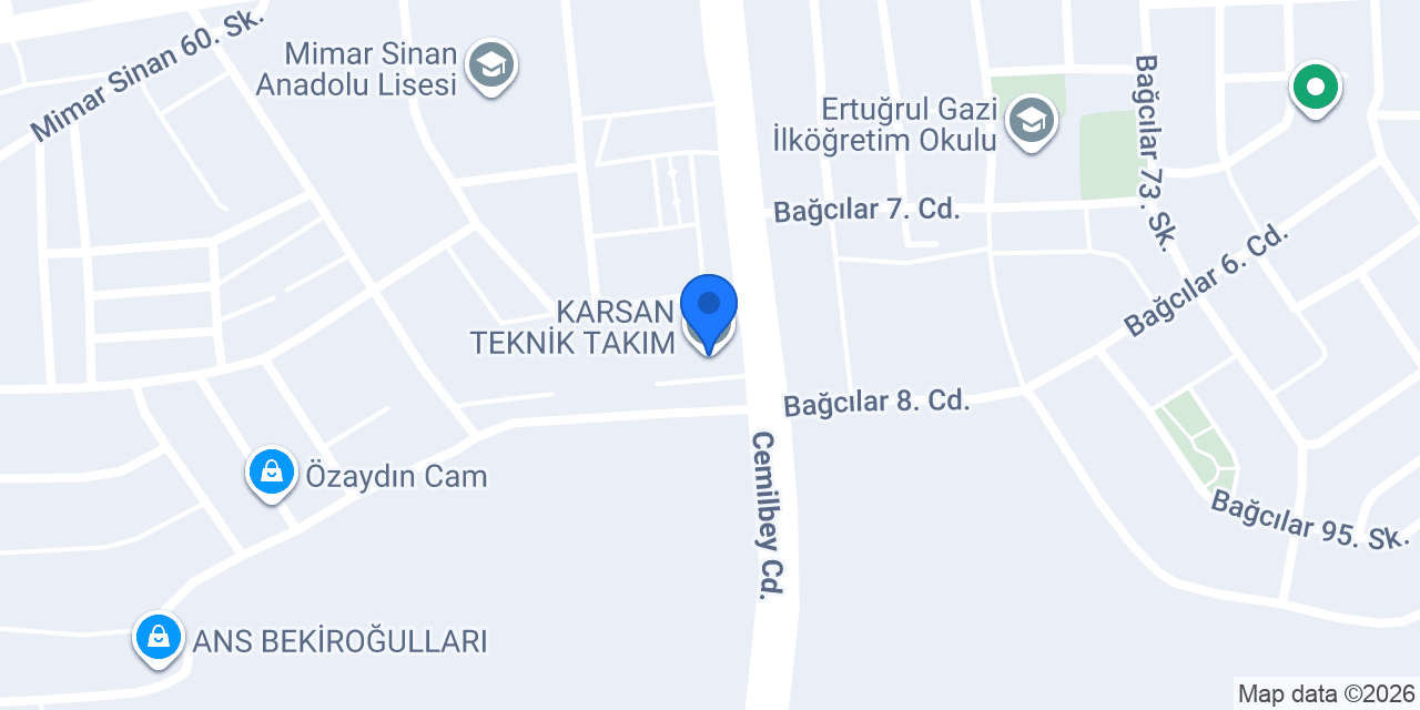 KARSAN TEKNİK TAKIM konumu