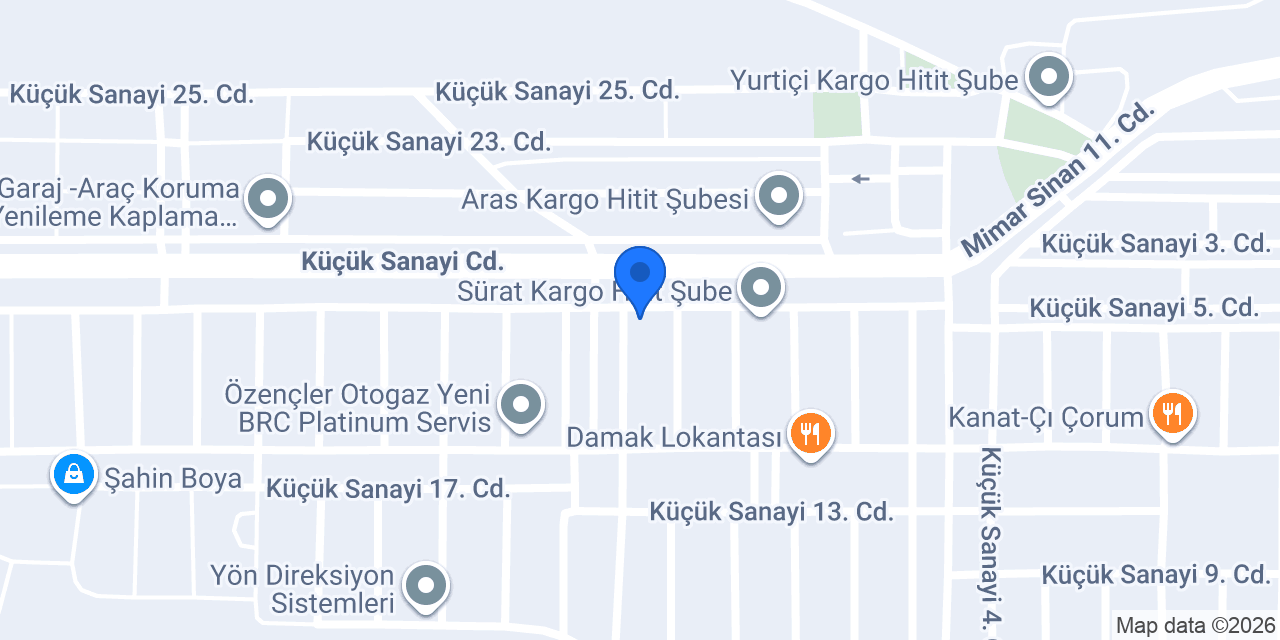 ŞENÖZ TRAKTÖR A.Ş. konumu