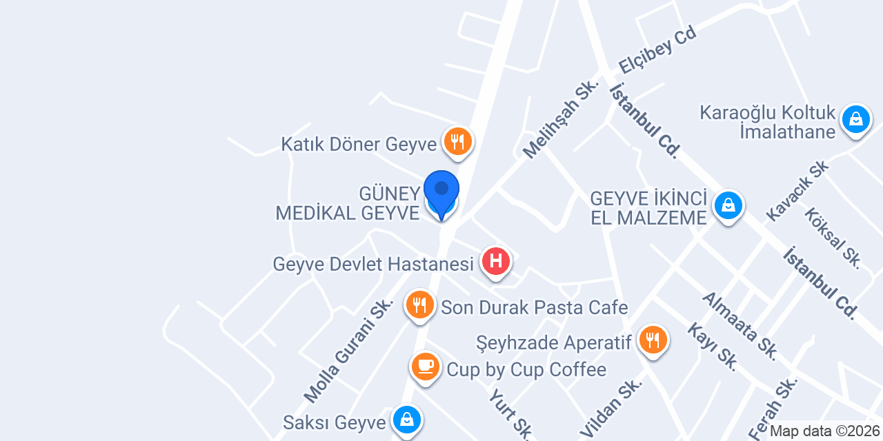 GÜNEY MEDİKAL GEYVE konumu