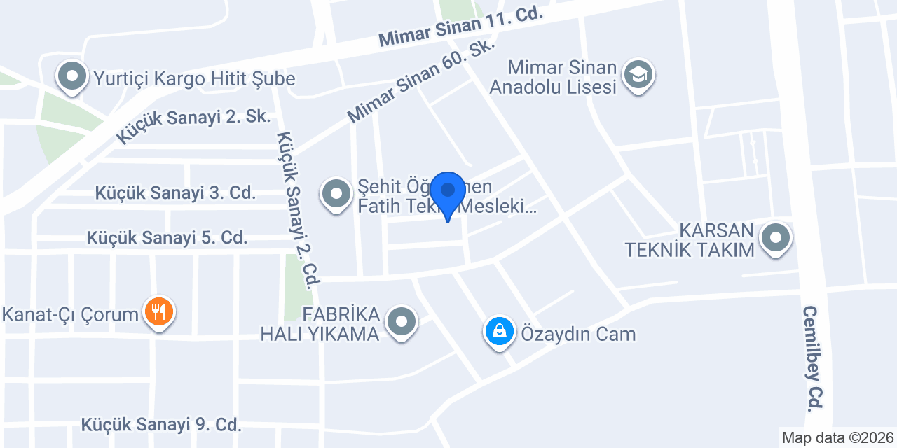 ÇORUM MERDOĞLU MERMER konumu