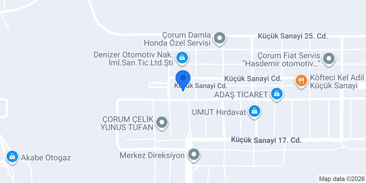 Aktaş Motors konumu