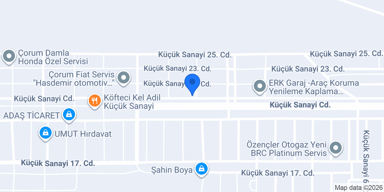Hitit Dizel Servis konumu