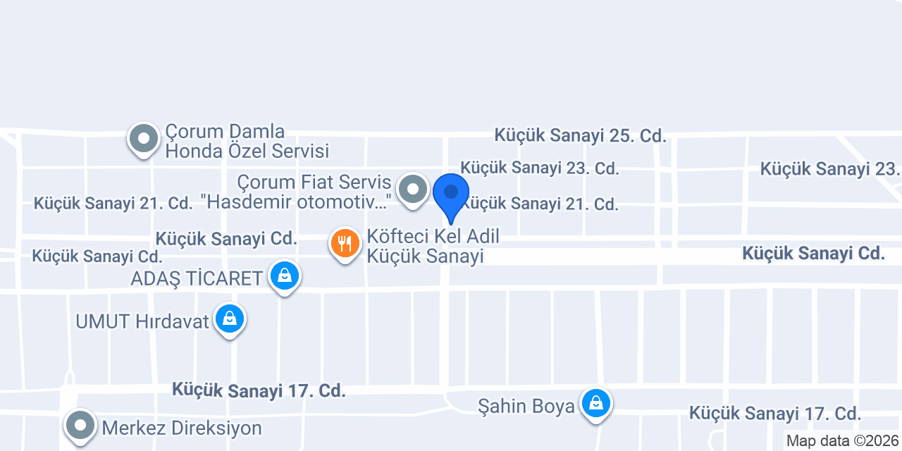 Ecutuned Chip Tuning Çorum Şubesi konumu