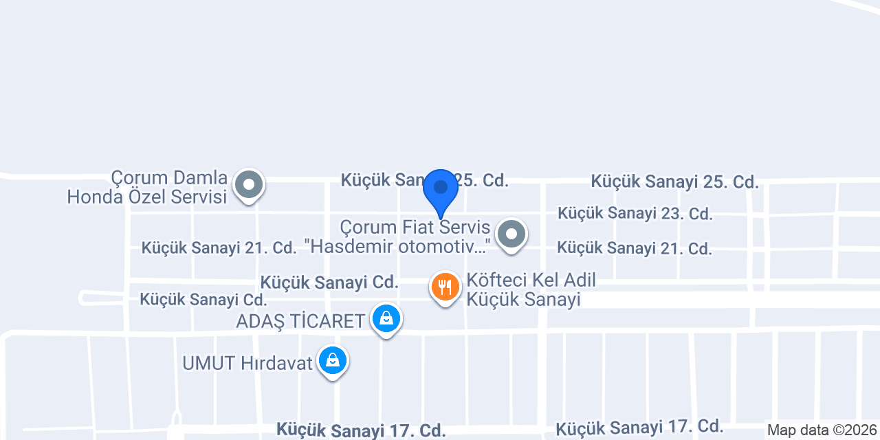 ÇORUM EXPRESS AMBARI konumu