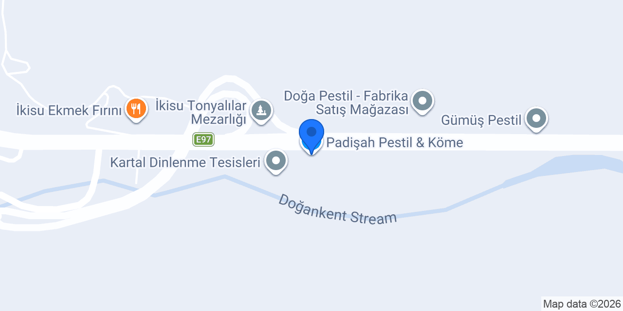 Padişah Pestil & Köme konumu