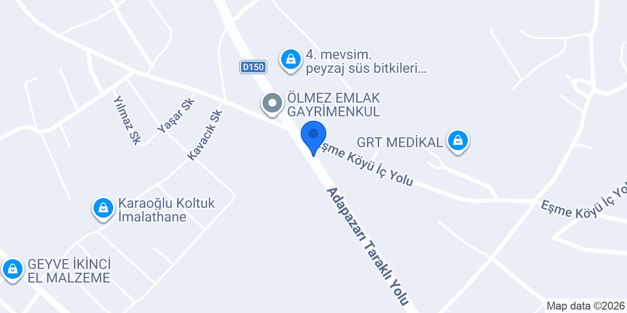 geyve&taraklı harfiyat konumu