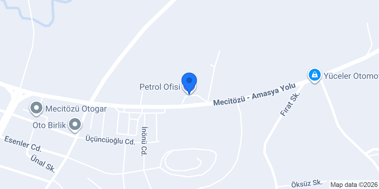 Petrol Ofisi konumu