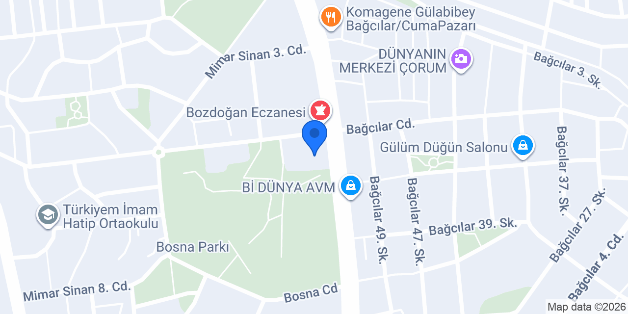 Çeliker Eczanesi konumu