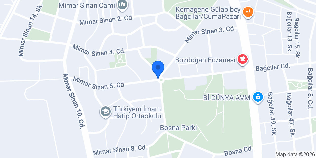 Mimar Sinan Anaokulu konumu