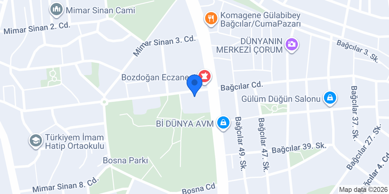 Gökgöz Eczanesi konumu