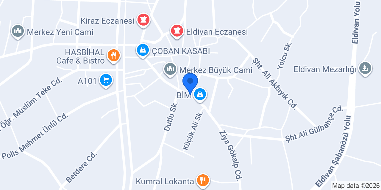 Eldivan İlçe Halk Kütüphanesi konumu