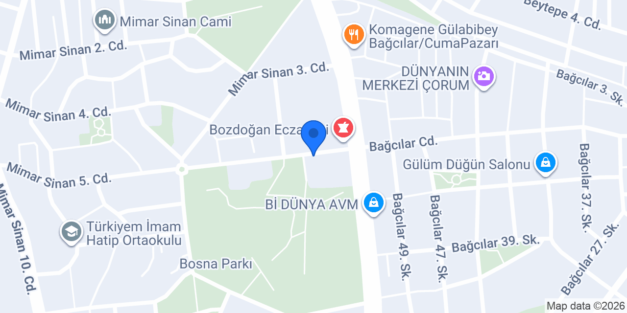 Mimarsinan Taksi konumu