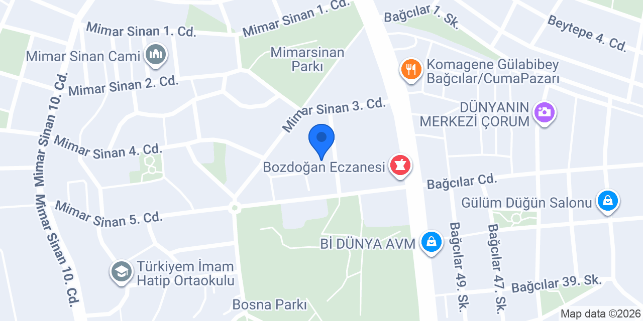 Mimar Sinan Ortaokulu konumu