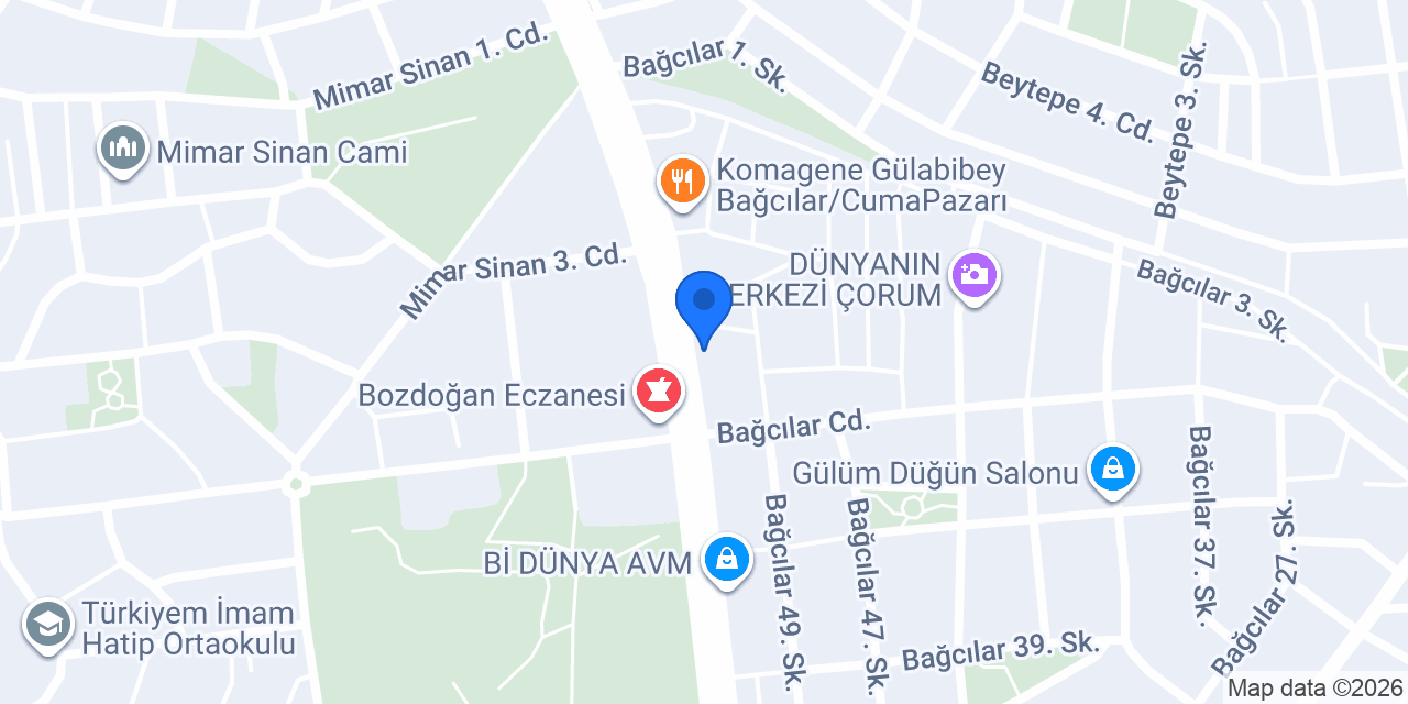 ÇORUM ELEKTRONİK konumu