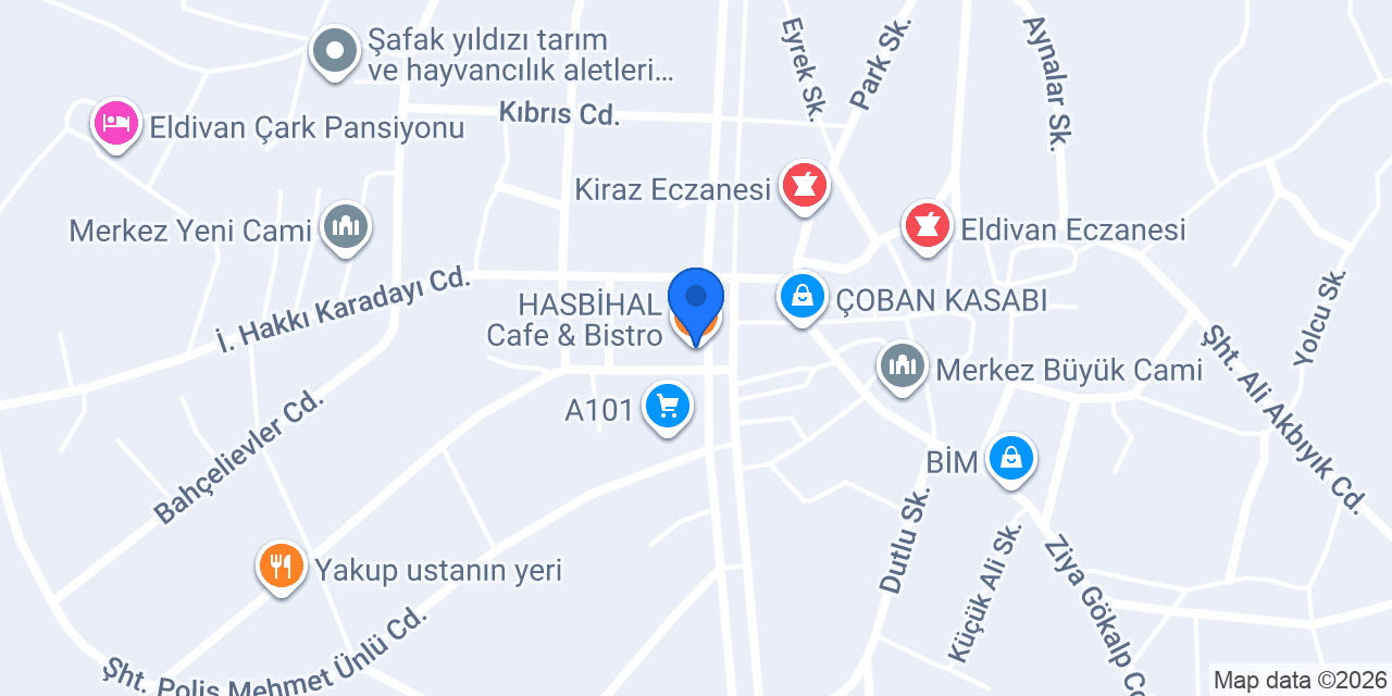 HASBİHAL Cafe & Bistro konumu