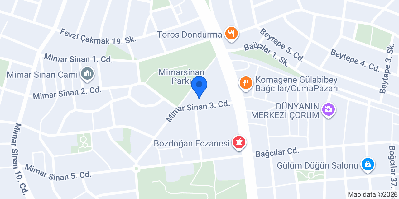 Mimar Sinan İlkokulu konumu