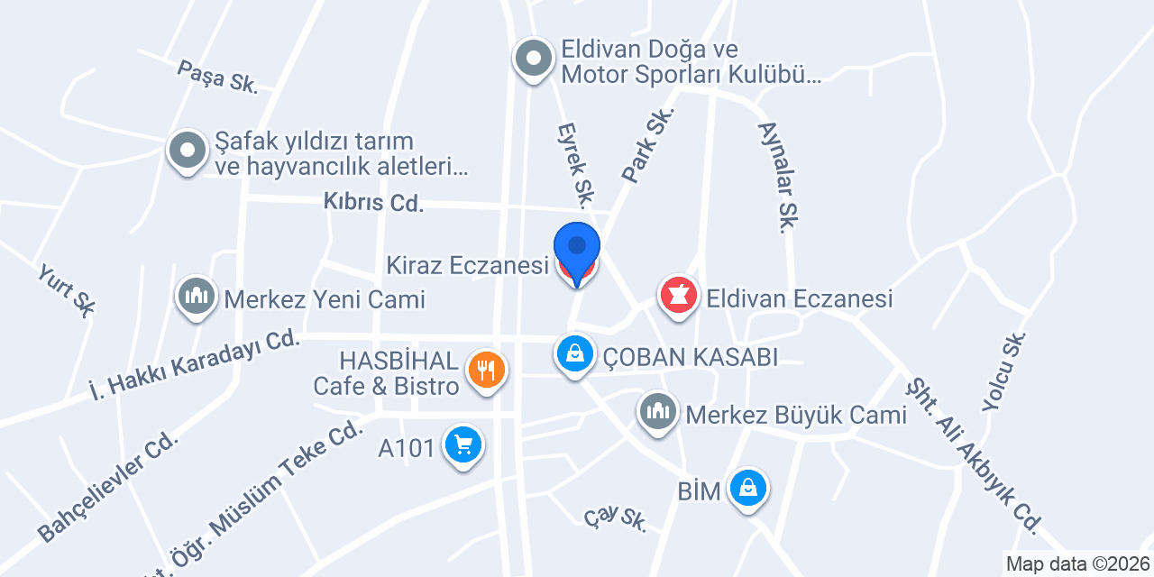 Kiraz Eczanesi konumu