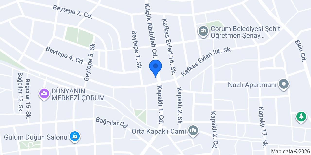 Çimen kuaför konumu