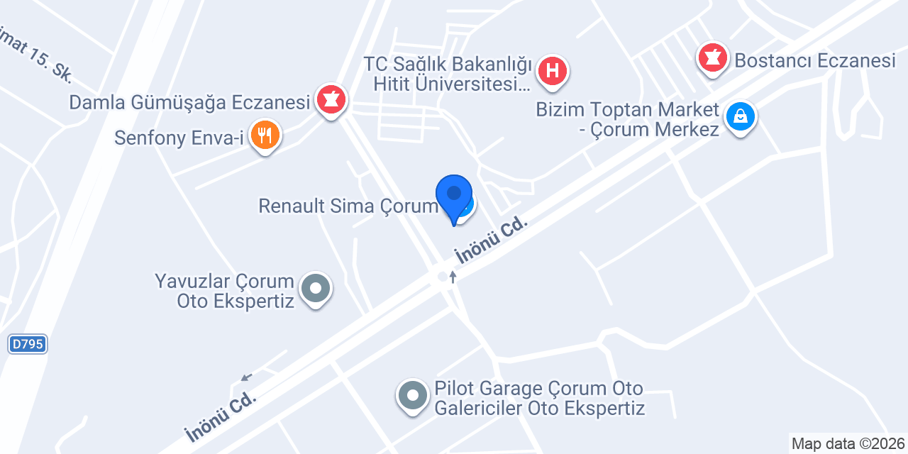 Dacia Sima Çorum konumu