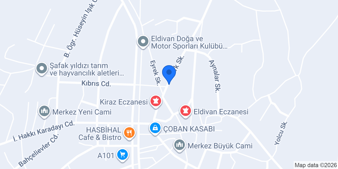 Eldivan Yapı Market konumu