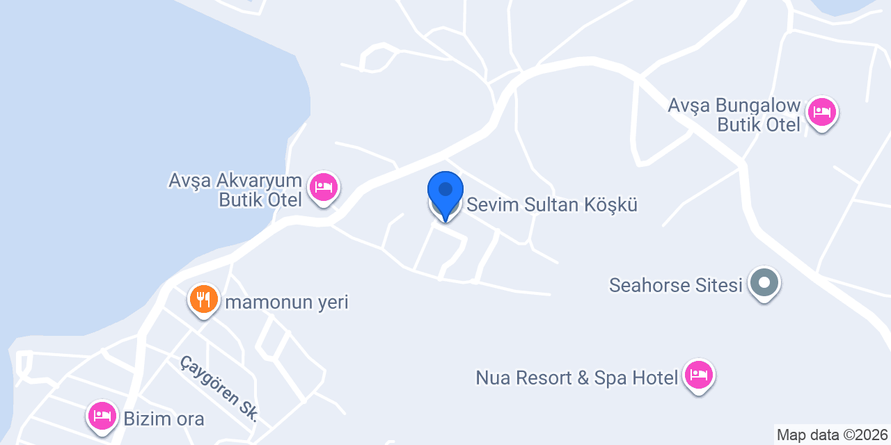 Sevim Sultan Köşkü konumu
