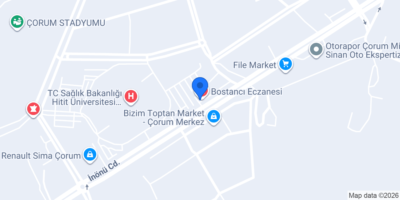 Çorum Eczanesi konumu