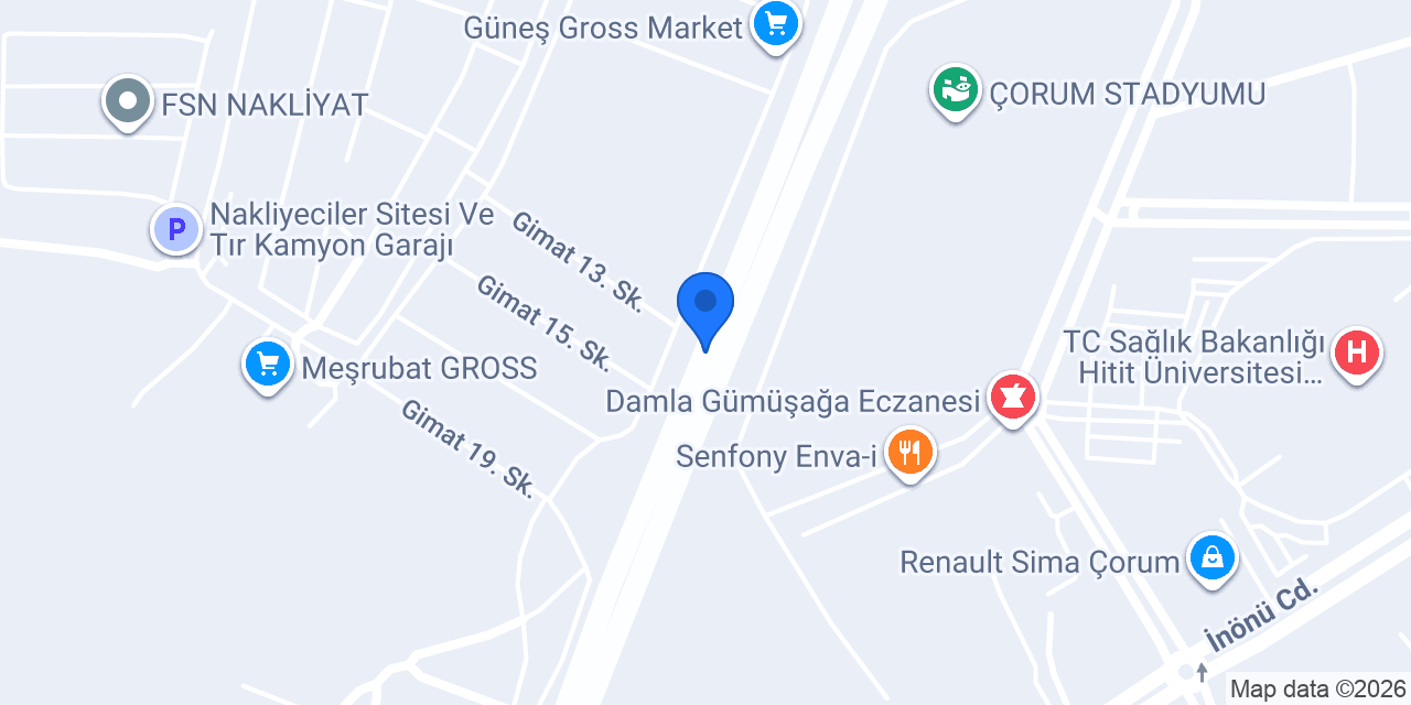 Ildırar Otomotiv konumu