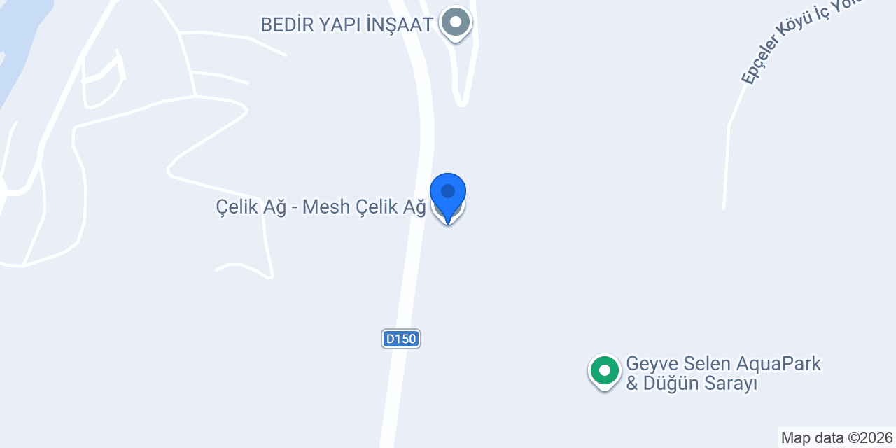 Çelik Ağ - Mesh Çelik Ağ konumu