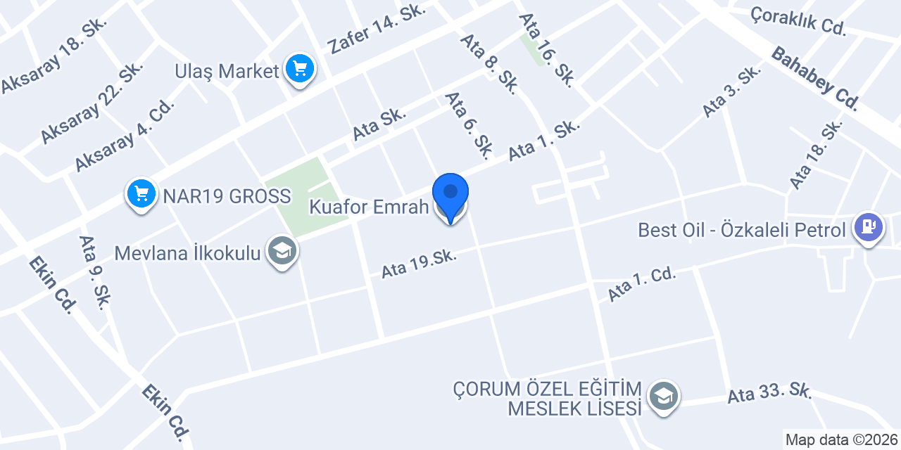Kuafor Emrah konumu