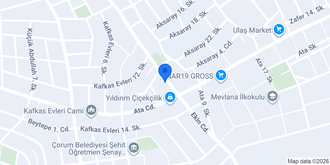 Ozan Ekmek Fırını konumu