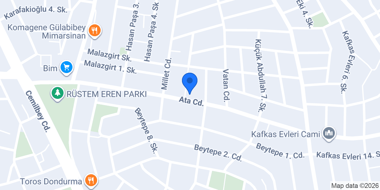 Kafkas Akvaryum konumu
