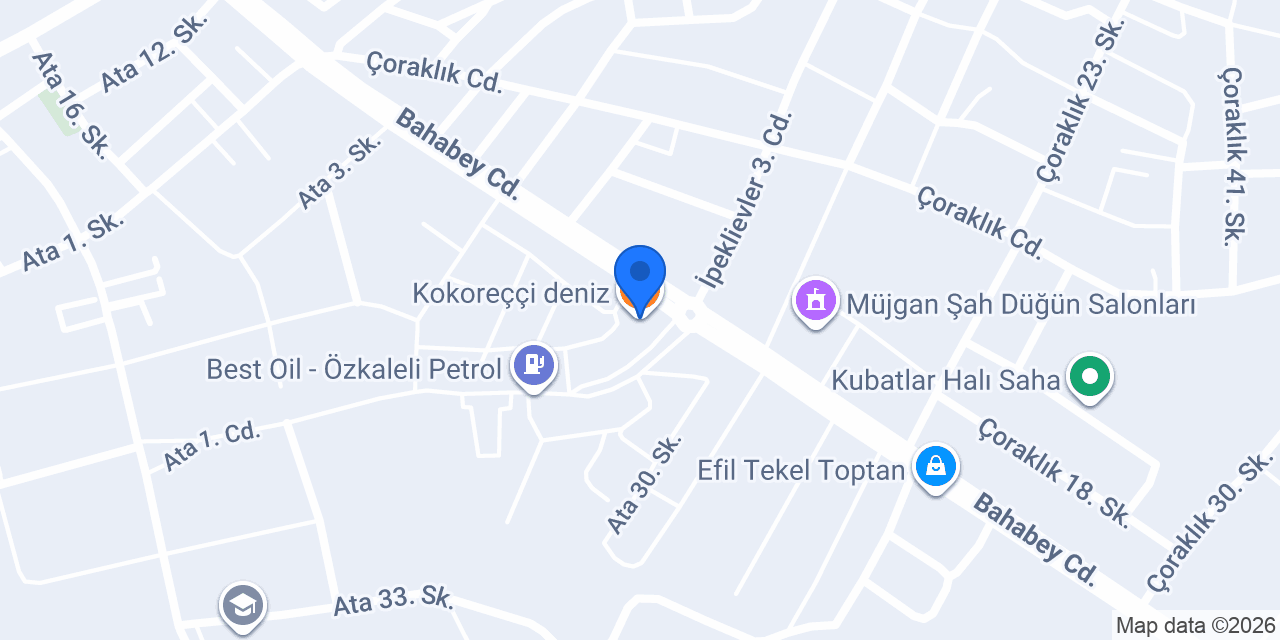 Kokoreççi deniz konumu