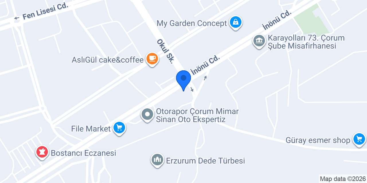 OtoCv Ekspertiz konumu