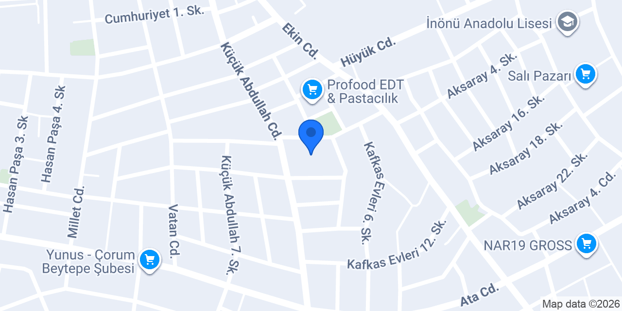 Çorum konumu