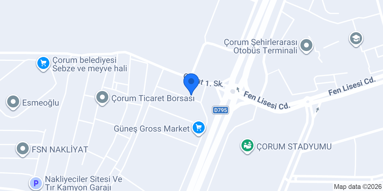 PepsiCo Çorum Cep Depo konumu