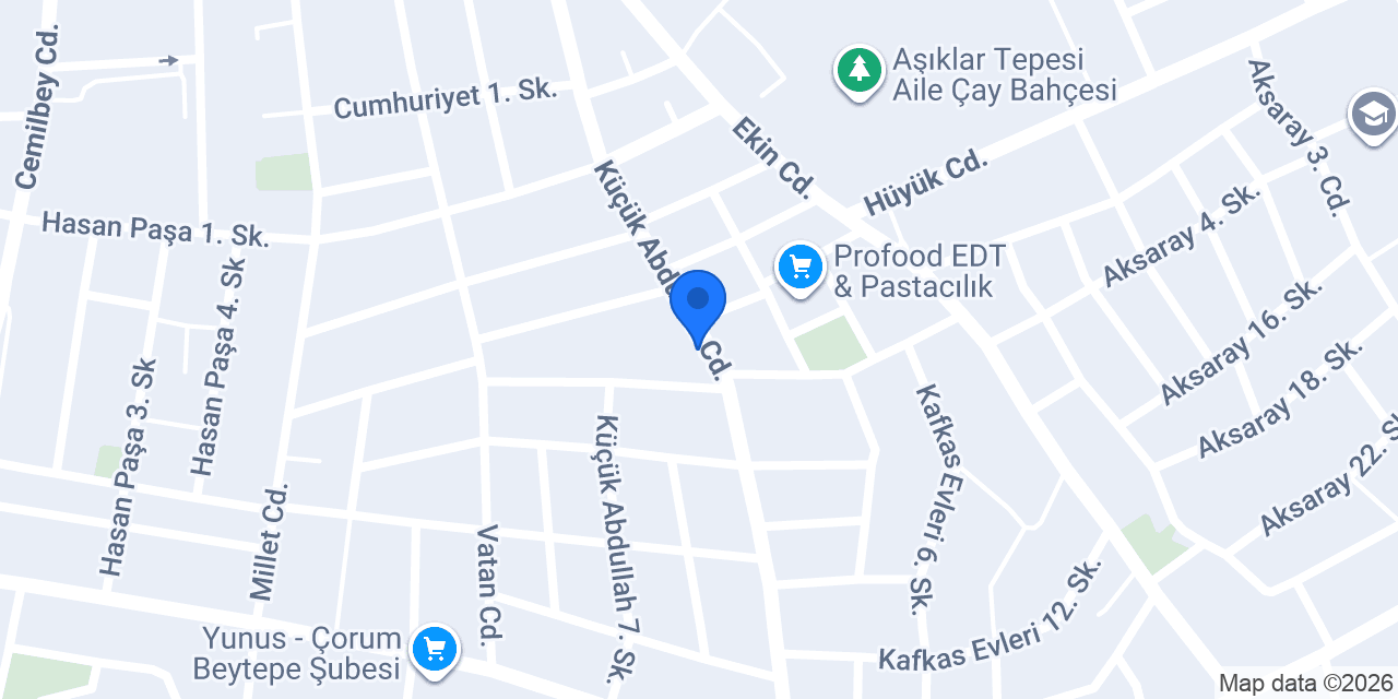 Akman mini market konumu