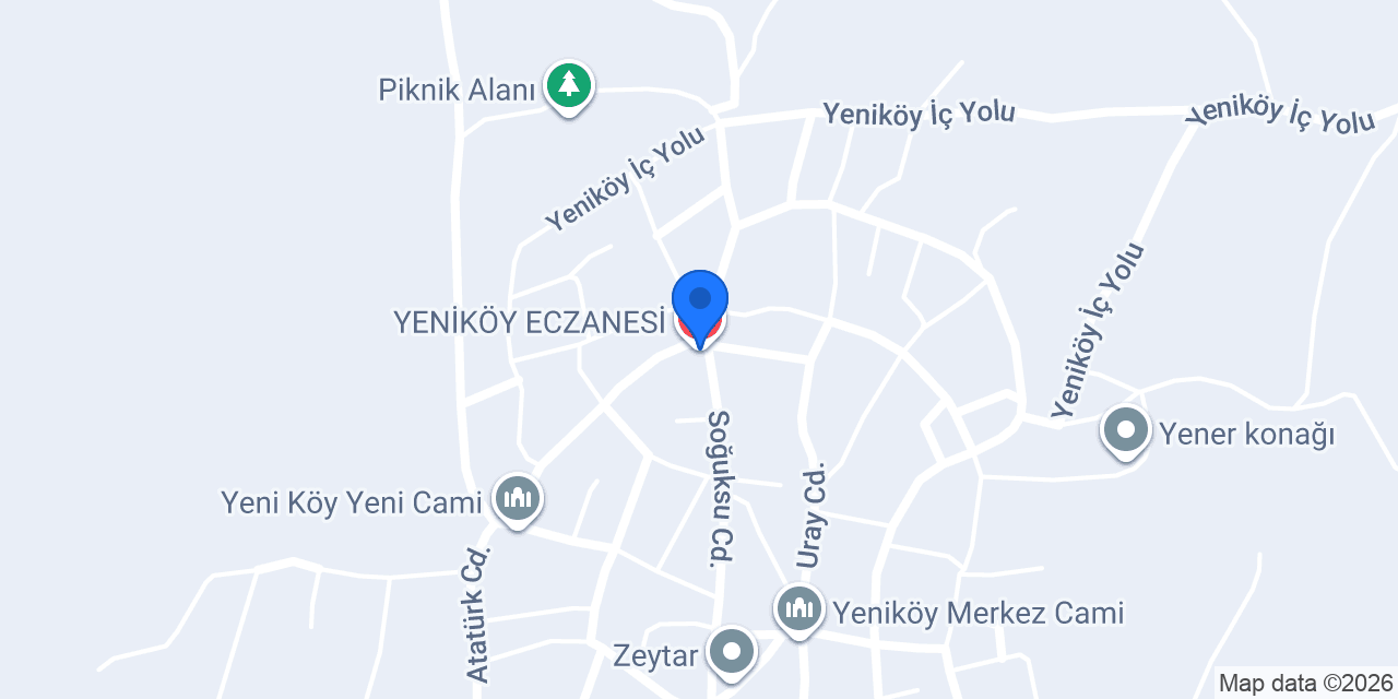 YENİKÖY ECZANESİ konumu