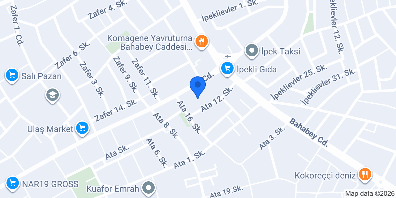 Uğur Böceği Pastanesi konumu