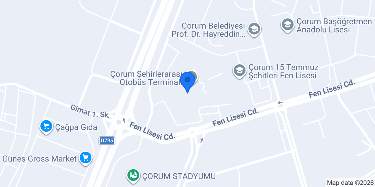 Varan Turizm - Çorum Otogar konumu