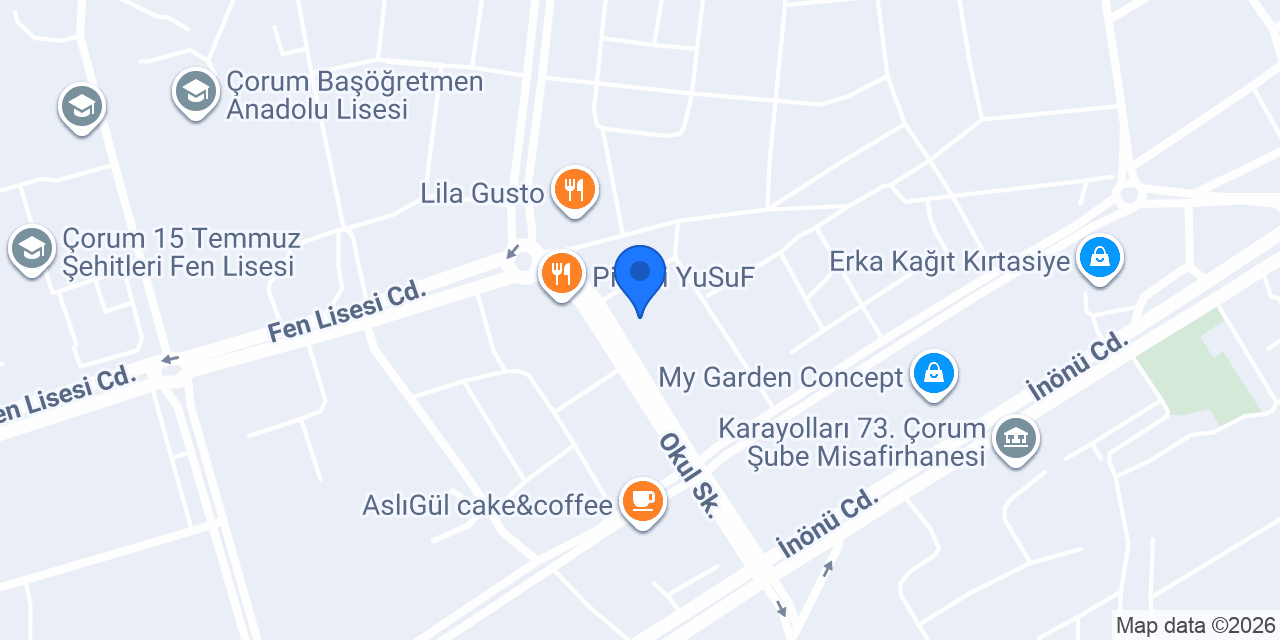 Tusdata Çorum Şube konumu