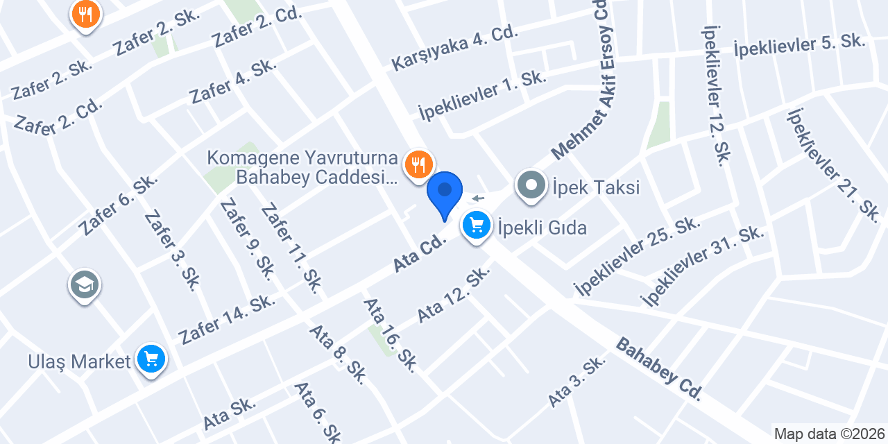 Kuaför Tekin konumu