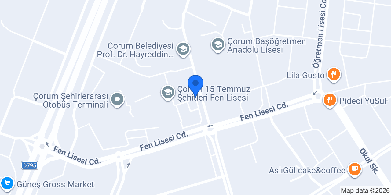 Çorum Fl konumu