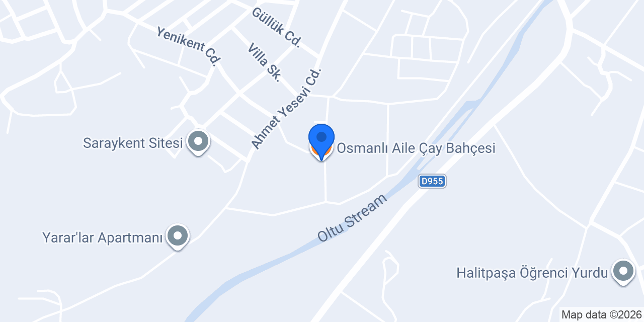 Osmanlı Aile Çay Bahçesi konumu