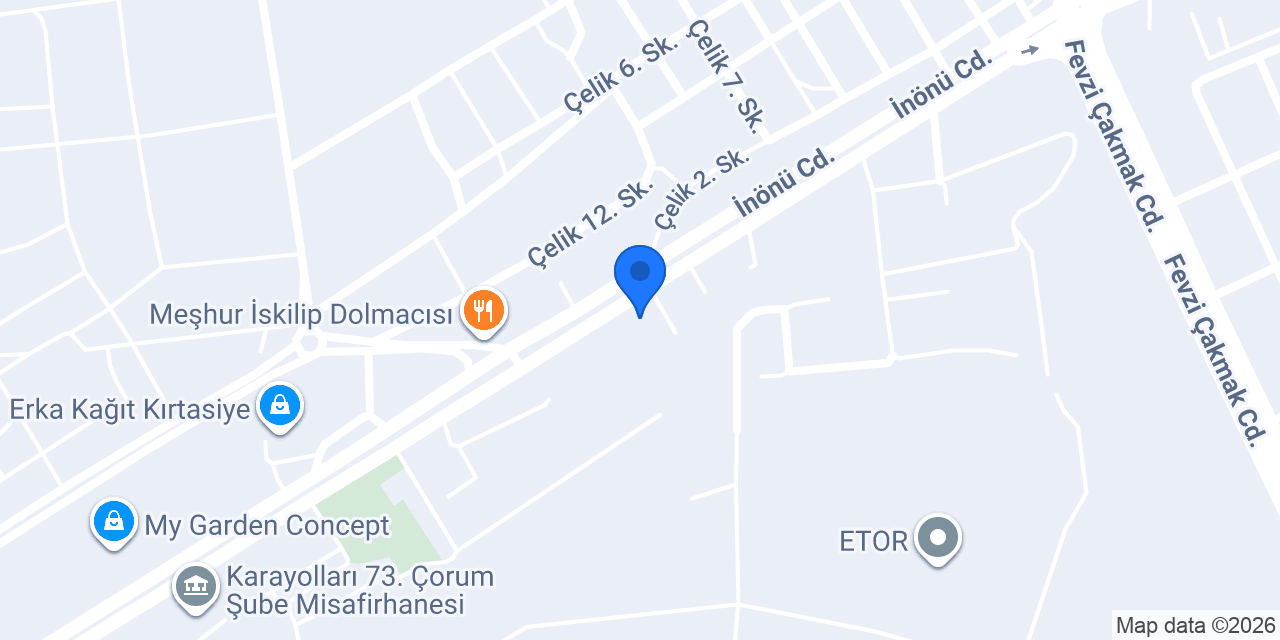 Çorum AMATEM konumu