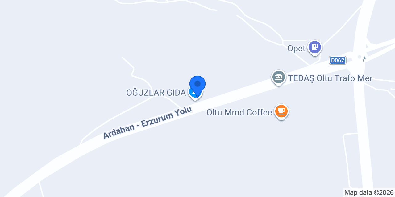 OĞUZLAR GIDA konumu
