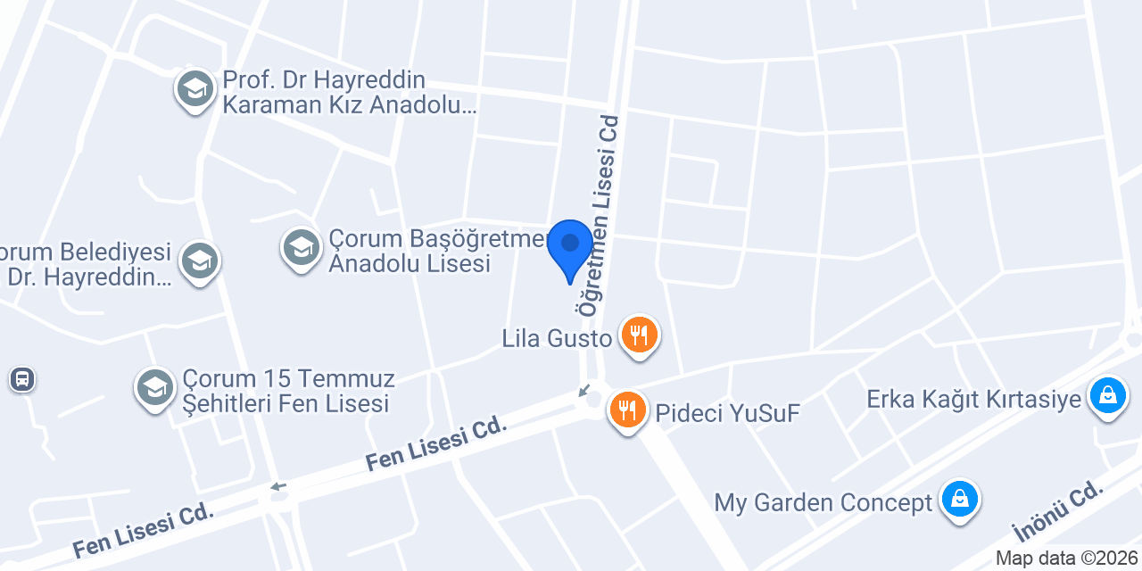 Begonvil pastanesi konumu