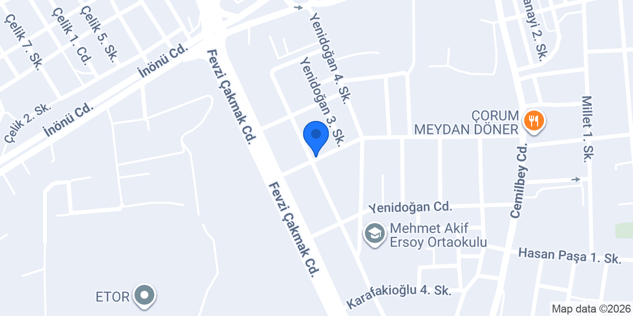 Bm Birleşik Mühendislik konumu