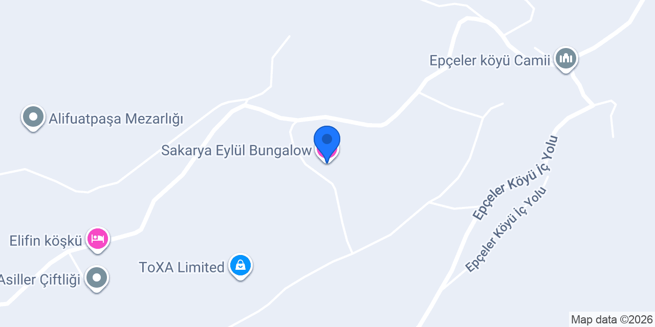 Sakarya Eylül Bungalow konumu
