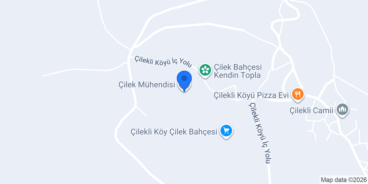 Çilek Mühendisi konumu