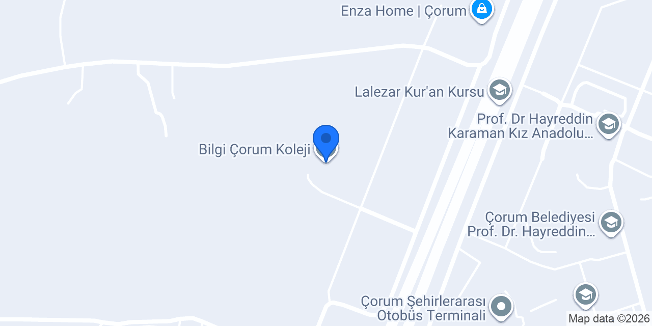 Bilgi Çorum Koleji konumu